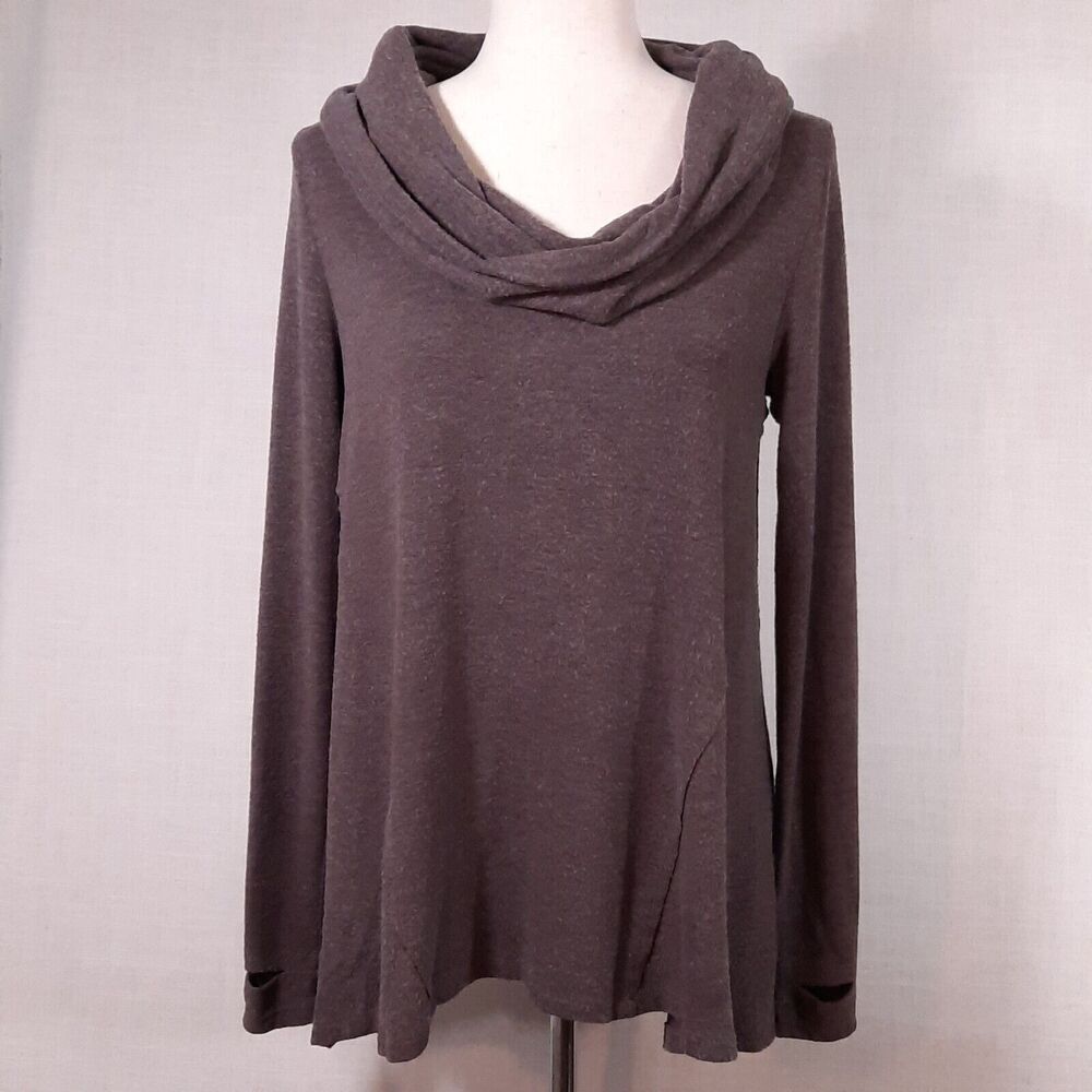 Michael Stars Womens Sweater Size XS Knit Trapeze Swing Cowl Neck Thumb Holes - Picture 1 of 12